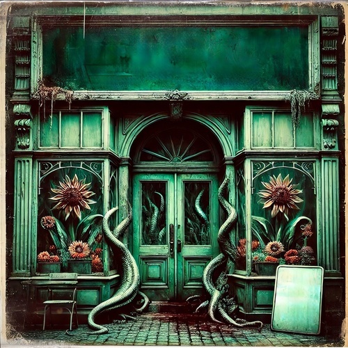 Plakatmotiv "Blattgrn und Blutrot"